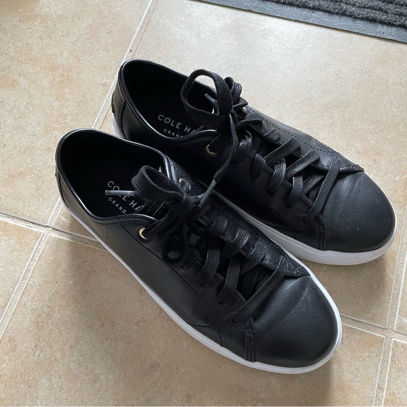 Cole Haan Grand Crosscourt Flatform Sneaker Black Size 7 - Picture 2 of 5